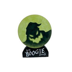Nightmare Before Christmas Table Top WOOD Sign Let's Boogie Down Oogie Moon